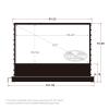 VIVIDSTORM-Projector Screen S 110 inch Portable Folding Stand Indoor Tension Floor Screen 4k HD White Cinema, 4K/3D/UHD Gaming/Home Cinema,Compatible with Normally Projector,VSDSTW110H view 2