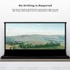 VIVIDSTORM-Projector Screen S 110 inch Portable Folding Stand Indoor Tension Floor Screen 4k HD White Cinema, 4K/3D/UHD Gaming/Home Cinema,Compatible with Normally Projector,VSDSTW110H view 3