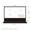 VIVIDSTORM-Home Cinema S 72 inches Portable Folding Stand Floor Rising Movie Screen Sound Transparent Perforated White Screen Compatible with Ordinary Projector,VWSDSTPW72H view 2