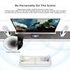 VIVIDSTORM-Home Cinema S 72 inches Portable Folding Stand Floor Rising Movie Screen Sound Transparent Perforated White Screen Compatible with Ordinary Projector,VWSDSTPW72H view 3