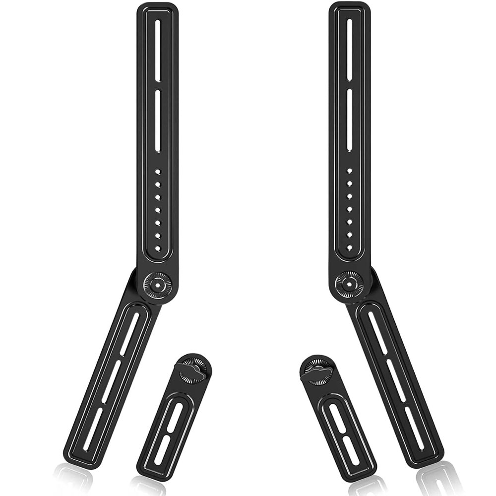 Universal Sound Bar Mount Bracket for Above/Under TV, Fits 23-65 Inch TVs, up to 22 lbs by XINLEI SBR301