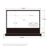 VIVIDSTORM-4K Movie Projector Screen S 84 Inch Sound Transparent Perforated Floor Rising White Fabric 4k HD Ready Home/Movie Theatre Work with Normal Throw Projector, VSDSTPW84H view 2