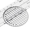 Aviation Plotter Aviation Slide Rule with 8 Functions for Pilot Student Accessories Rotating Azimuth Plotter, WAC Charts, Air Navigation Plotter for Navigational Usage view 3