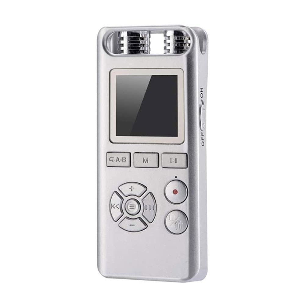 UOOD Mini Voice Recorder for Lectures Meetings&Class - Digital Activate Audio Tape Recording Device with Double Sensitive Microphone&MP3 Playback