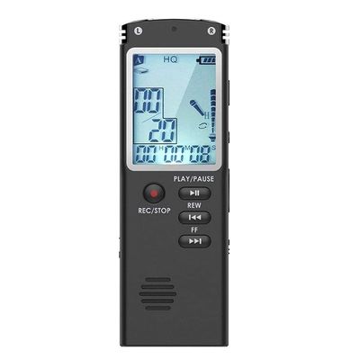 UOOD Digital Voice Recorder, Digital Voice Recorder for Lecture, Audio Voice Recorder with MP3 Player with Rechargeable Stereo HD Recording Voice (Color : 8G)