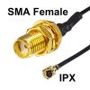 Kaunosta WiFi 6/5G Router Antenna Replacement Upgrade Kit, 2 x 5G Antenna 3dbi SMA Male Antenna + 2 x 50CM IPX1.13 to SMA Female Pigtail Cable, Boost 5G Signal for Routers, Gateways view 3