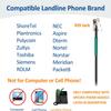 Wantek Telephone Headset Corded RJ9 Headphone with Mic & Noise Cancelling Phone Headsets Compatible with Plantronics Polycom VVX310 410 Yealink S12 Avaya 1408 1416, Landline Phone Headset view 2