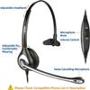 Wantek Telephone Headset Corded RJ9 Headphone with Mic & Noise Cancelling Phone Headsets Compatible with Plantronics Polycom VVX310 410 Yealink S12 Avaya 1408 1416, Landline Phone Headset view 4