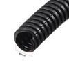 uxcell 5 M 9x12mm PP Split Corrugated Conduit Tube for Garden, Office Black view 2