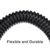 uxcell 5 M 9x12mm PP Split Corrugated Conduit Tube for Garden, Office Black view 4