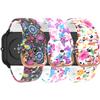 ECSEM Bands Compatible with Popglory Smart Watch Band P22 Pattern Breathable Silicone Wristband Sport Straps Replacement Band for Popglory P22 view 1