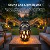 ANERIMST for Dad, Outdoor Bluetooth Speakers with LED Torch Light Wireless & Waterproof Speaker for Garden, Patio, 360 Sound, 24-Hour Playtime for Men, 2 Pack (Black) view 2