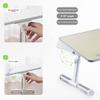 HGTRH Portable Adjustable Laptop Bed Desk Stand Tray Table Wood, Lap Desk for Laptop and Writing with Folding Leg Multifunctional with Internal USB Cooling Fan for Reading Working on Bed view 2