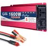 ZWJABYY 1600W/2200W Pure Sine Wave Inverter,Dc 12V/24V to Ac 110V/220V Power Inverter Power Bank with Ac Outlet LCD Digital Display Power Converter Car Inverter for Travel/Camping,1600W-24Vto110V view 1