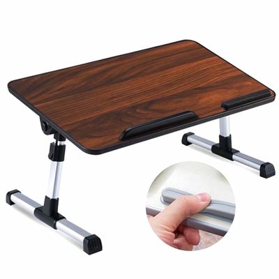 HGTRH Bed Tray Table for Eating and Laptops, Laptop Desk Portable Laptop Table Notebook Stand Reading Holder with Fan Foldable Adjustable Height for Writing Gaming Drawing Working