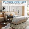 Flat Extension Cord 15 Ft, NTONPOWER Ultra Thin Flat Extension Cord Under Carpet, Rug, Door, Wall Mount Power Strip Flat Plug with 4 Outlets 3 USB, Overload Protection for Indoor Home Office, Black view 4