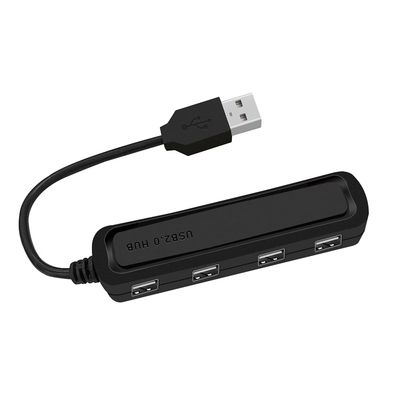 USB Hub Extensions,4 Port USB 2.0 Hub,USB Adapter Station,Ultra Slim Portable Data Hub Compatible with Any USB 2.0 Capable Computer
