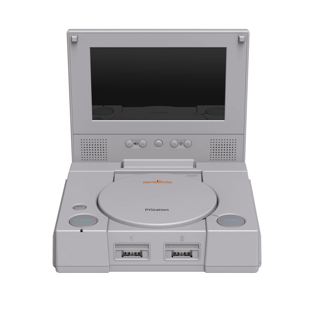RETROFLAG Station Deluxe Edition for Raspberry Pi 4 with 4.3 inch LCD Screen, 2 Stereo Speakers, Safe Shutdown Safe Reset, Easy Entry Ports and Side Access to SD Card, Classic Design