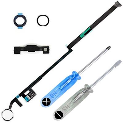 First Choose Home Button Replacement for iPad 10.2" 2019/2020 iPad 7/8 (A2197, A2198, A2200, A2270, A2428, A2429, A2430) Incl Flex Cable Connector and Screwdriver