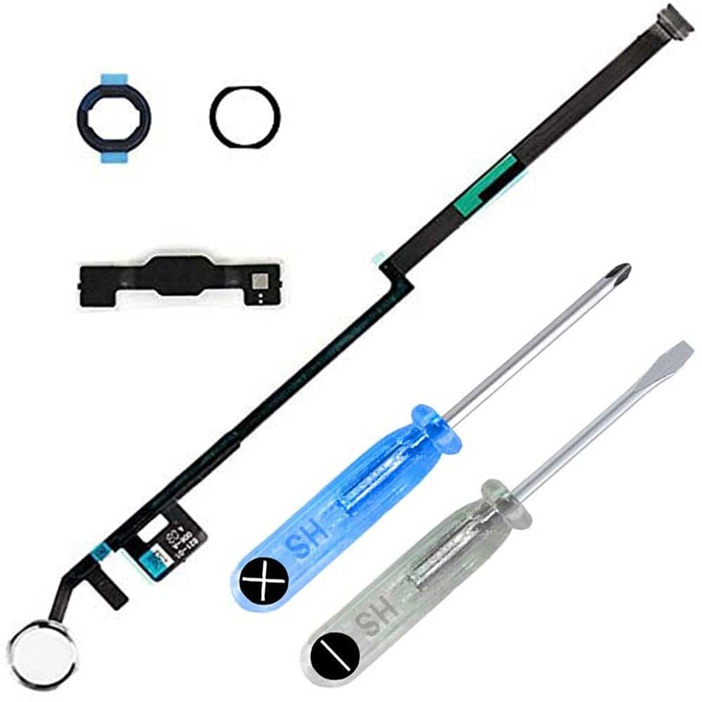 First Choose Home Button Replacement for iPad 10.2" 2019/2020 iPad 7/8 (A2197, A2198, A2200, A2270, A2428, A2429, A2430) Incl Flex Cable Connector and Screwdriver