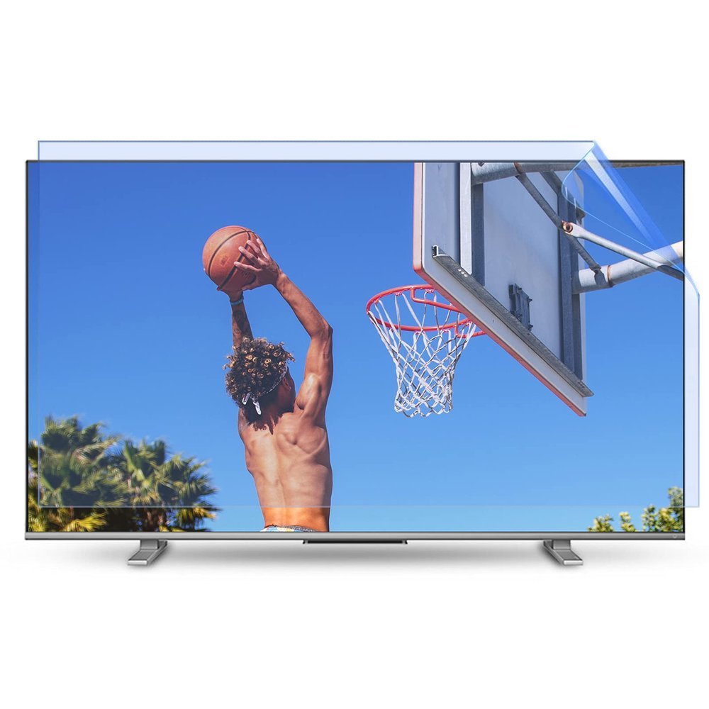 65 Inch TV Anti Glare Screen Protector, Anti Blue Light/Anti Scratch/Shielding Radiation/Anti Uv Film, Can Reduce Baby Eye Fatigue.,55" 1211 * 682