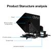 GVM Teleprompters for ipad Tablet DSLR Camera Portable 18'' Teleprompter Kit with Remote Control & App,Solid Aluminum Constructions,Colorless Spectroscope,Ultra HD Wide-Angle Lens view 2