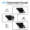 GVM Teleprompters for ipad Tablet DSLR Camera Portable 18'' Teleprompter Kit with Remote Control & App,Solid Aluminum Constructions,Colorless Spectroscope,Ultra HD Wide-Angle Lens view 4