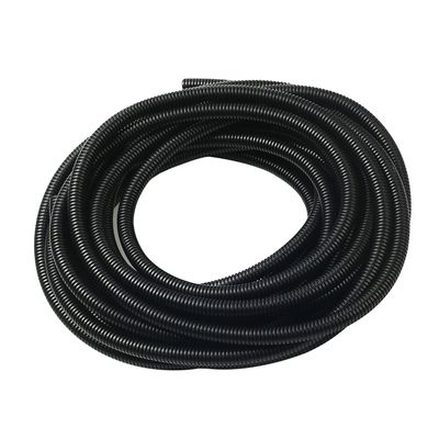 Aicosineg 52.49ft 5/9 Inch Non-Split Wire Loom Tubing Corrugated Tube Polyethylene Hose Cover for Home Outdoor Automotive Marine Wire Harness Wrap Cover Sleeve Conduit-Black (1PCS)