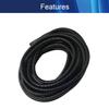 Aicosineg 52.49ft 5/9 Inch Non-Split Wire Loom Tubing Corrugated Tube Polyethylene Hose Cover for Home Outdoor Automotive Marine Wire Harness Wrap Cover Sleeve Conduit-Black (1PCS) view 3