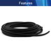 Aicosineg Cable Sleeves 65.62ft 2/5 Inch Electrical Conduits Non-Split Wire Loom Tubing Corrugated Tube Polyethylene Hose Cover for Home Outdoor Automotive Marine Wire Harness Wrap Black 1 PCS view 4