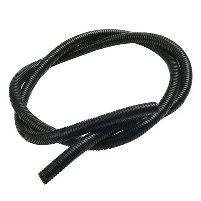 Aicosineg Cable Sleeves 6.56 ft 2/3 Inch Electrical Conduits Split Wire Loom Tubing Corrugated Tube Polyethylene Hose Cover for Home Outdoor Automotive Marine Wire Harness Wrap Black 1PCS