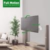 Barkan Long White TV Wall Mount, 32-70 inch Full Motion Articulating - 4 Movement Flat/Curved Screen Bracket, Holds up to 88lbs, Very Low Profile, Fits LED OLED LCD view 2