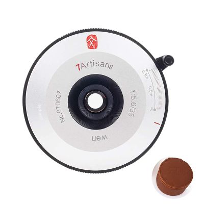 7artisans M35mm F5.6 Full-Frame Format Manual Focus Ultra-Thin Camera Lens for Leica M Mount M-M M8 M9p M10 M-P M7 M-A M-D M240 M-P240 M Typ-262 M10R (Black Silver)