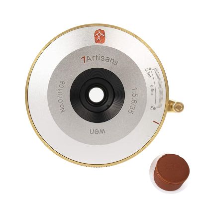 7artisans M35mm F5.6 Full-Frame Format Manual Focus Ultra-Thin Camera Lens for Leica M Mount M-M M8 M9p M10 M-P M7 M-A M-D M240 M-P240 M Typ-262 M10R (Golden)