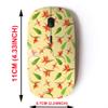 2.4G Wireless Mouse with Cute Pattern Design for All Laptops and Desktops with Nano Receiver - Exotic Flowers Birds view 2