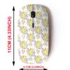 2.4G Wireless Mouse with Cute Pattern Design for All Laptops and Desktops with Nano Receiver - Vintage feedsack Small Flowers view 2
