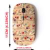2.4G Wireless Mouse with Cute Pattern Design for All Laptops and Desktops with Nano Receiver - Birds Sitting on Tree Branch view 2
