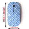 2.4G Wireless Mouse with Cute Pattern Design for All Laptops and Desktops with Nano Receiver - Embroidered Good Like view 2