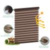 Tonature Custom Blackout Roller Shades Shangri-La Window Shades Fast Delivery Triple Fabric Sheer Shades Window Roller Blinds Light Control for Day and Night Bedroom Kitchen Chocolate XG6012-8 view 2