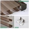 Tonature Custom Blackout Roller Shades Shangri-La Window Shades Fast Delivery Triple Fabric Sheer Shades Window Roller Blinds Light Control for Day and Night Bedroom Kitchen Chocolate XG6012-8 view 3