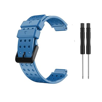 MODJUEGO Silicone Watch Band with Tool for Garmin Approach S20 Watch Wristwatch Strap Bracelet Belt (Blue)