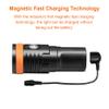 ORCATORCH D910V Scuba Diving Video Light, Max 5000 Lumens Underwater Flashlight with 120 Degree Wide Angle Beam, Underwater 150 Meters Diving Photography Light with Titanium Alloy Switch view 4