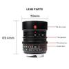 7artisans M35mm F1.4 Full Frame Large Aperture Manual Focus Prime Fixed Lens for Leica M2 M3 M4,for Leica SL TL TL2 CL and for Fujifilm GFX Mirrorless Cameras with Leica M to Sony E Adapter Ring view 2