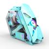 BBNB Computer Cases,Mid-Tower PC Gaming Case M-ATX/ITX - Front I/O USB 3.0 Port - Tempered Glass Side Panel - Water-Cooling Ready - 2 Colors (Color : Green) view 1
