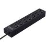 7Port USB Hub Multi Charger Switch Splitter Powered AC Adapter PC Laptop Desktop view 3