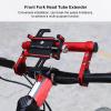 Jiawu Handlebar Extender Mount, Light Multifunctional Handlebar Extension Bracket Convenient for Install Horn/Lamp/Code for Install Mobile Phone Clamp(Extension Rod-red) view 3