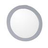 Round Framed Mirror Wood44; Light Gray view 1