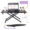 Victor DCX129 High Rise Collection Adjustable Standing Desk for Laptops 29x18.5 Black view 2