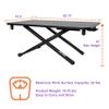 Victor DCX129 High Rise Collection Adjustable Standing Desk for Laptops 29x18.5 Black view 3
