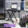 Victor DCX129 High Rise Collection Adjustable Standing Desk for Laptops 29x18.5 Black view 4
